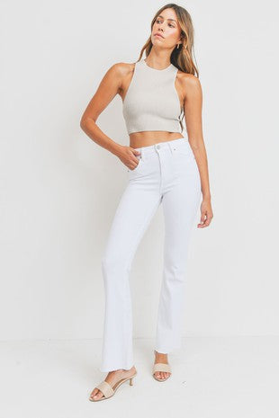 White Flare Jeans