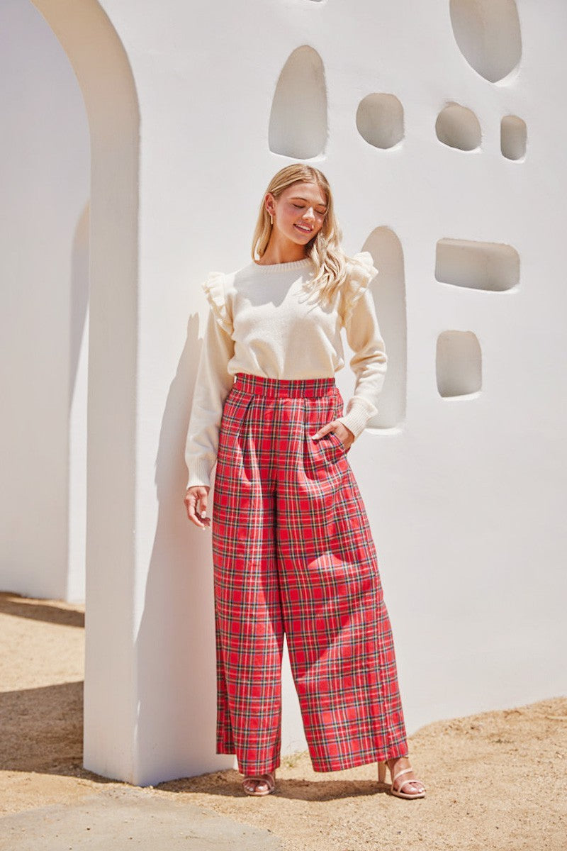 Red Plaid Pants