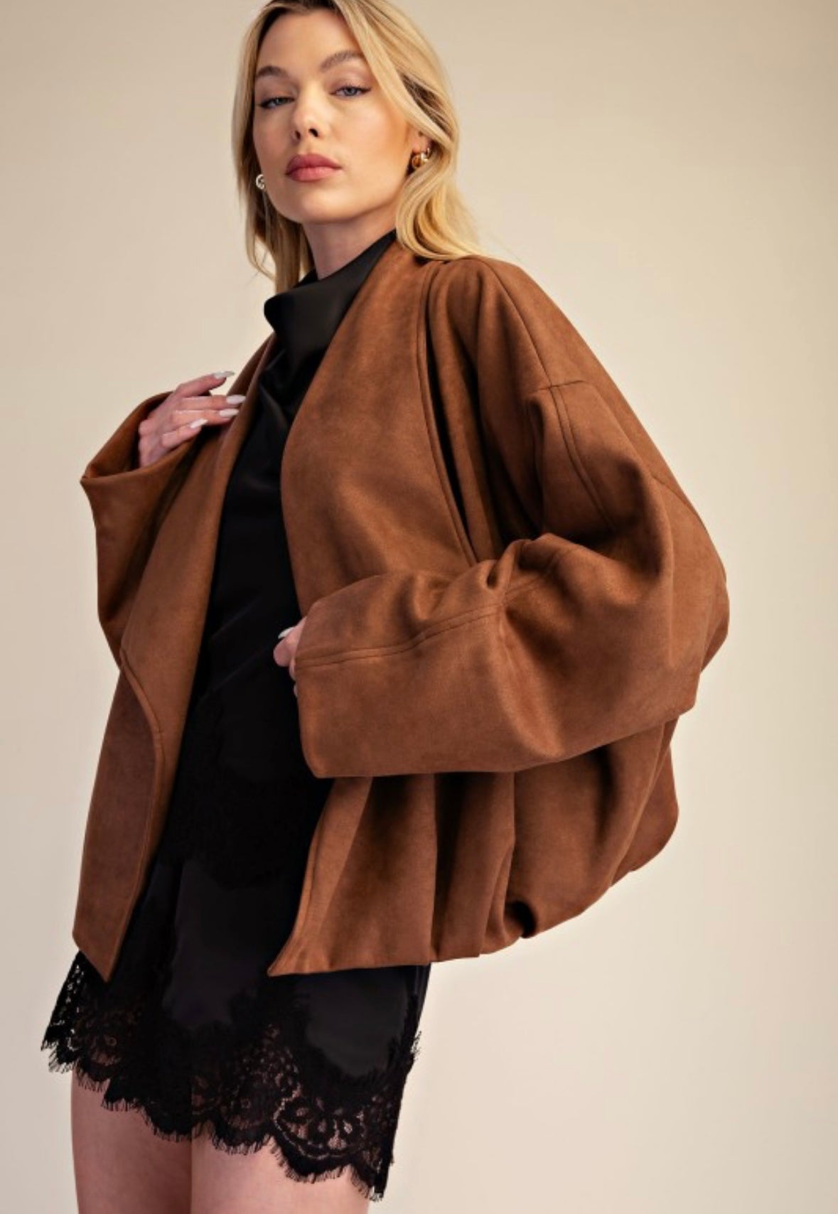 Cocoa Suede Blazer