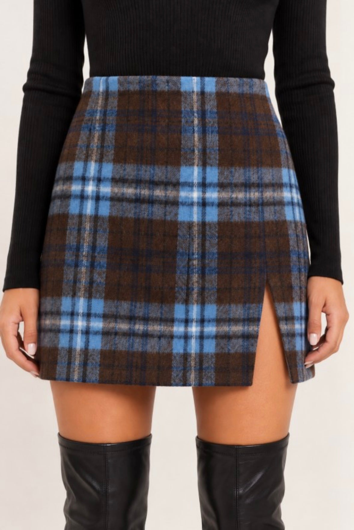 Blue Ridge Plaid Mini Skirt