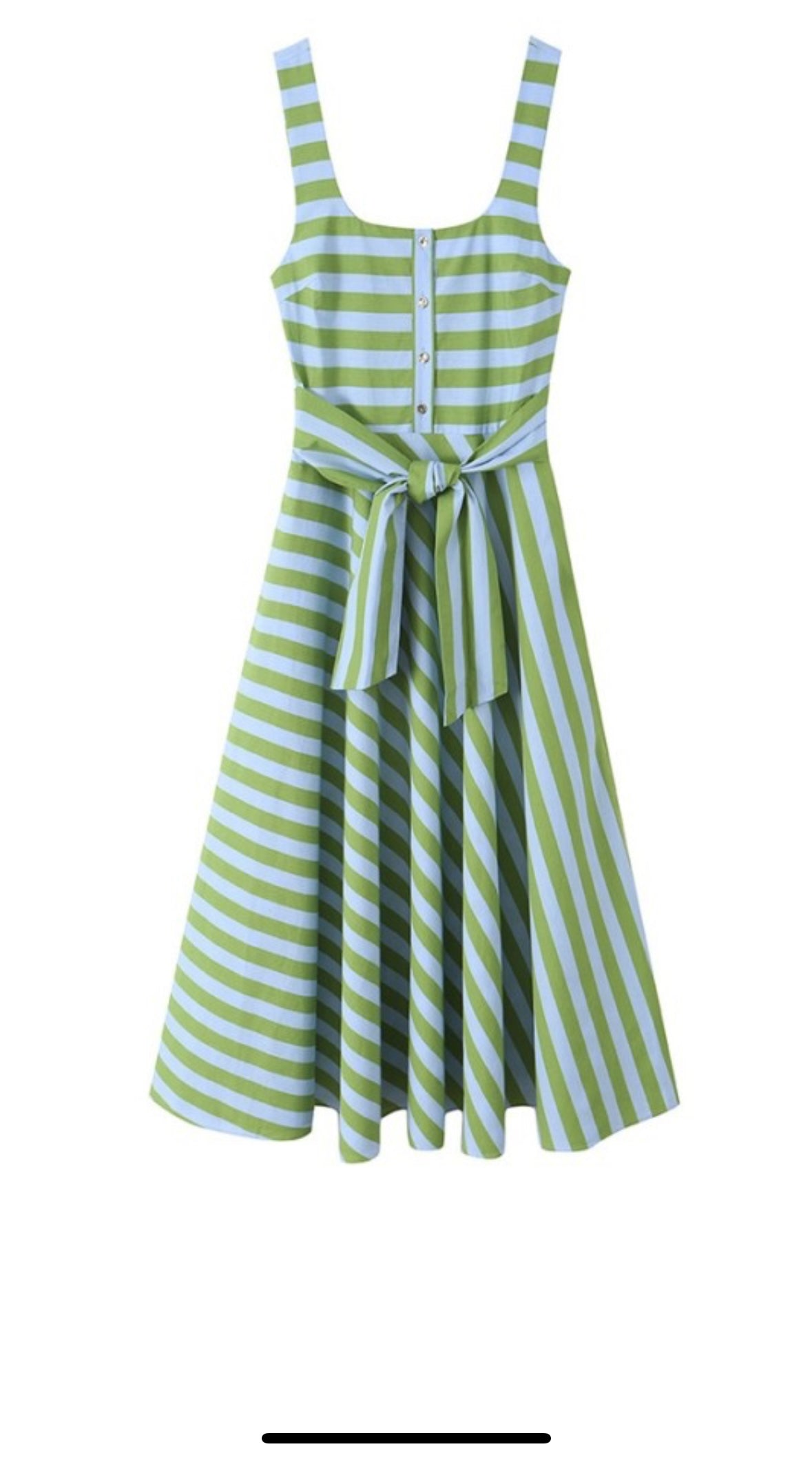 Seaside Stripe Midi Dress