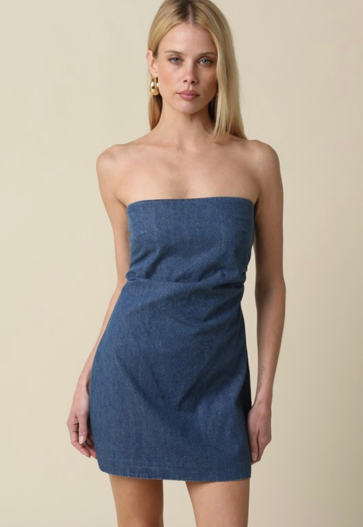 Damsel in Denim Dress