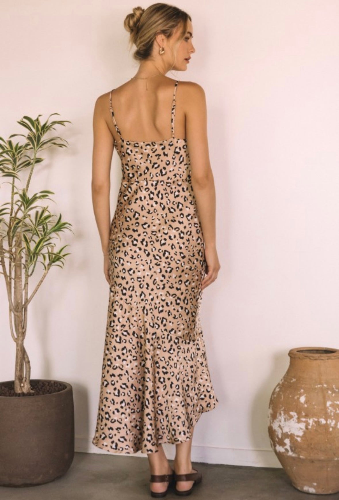 Lady in Leopard Dress