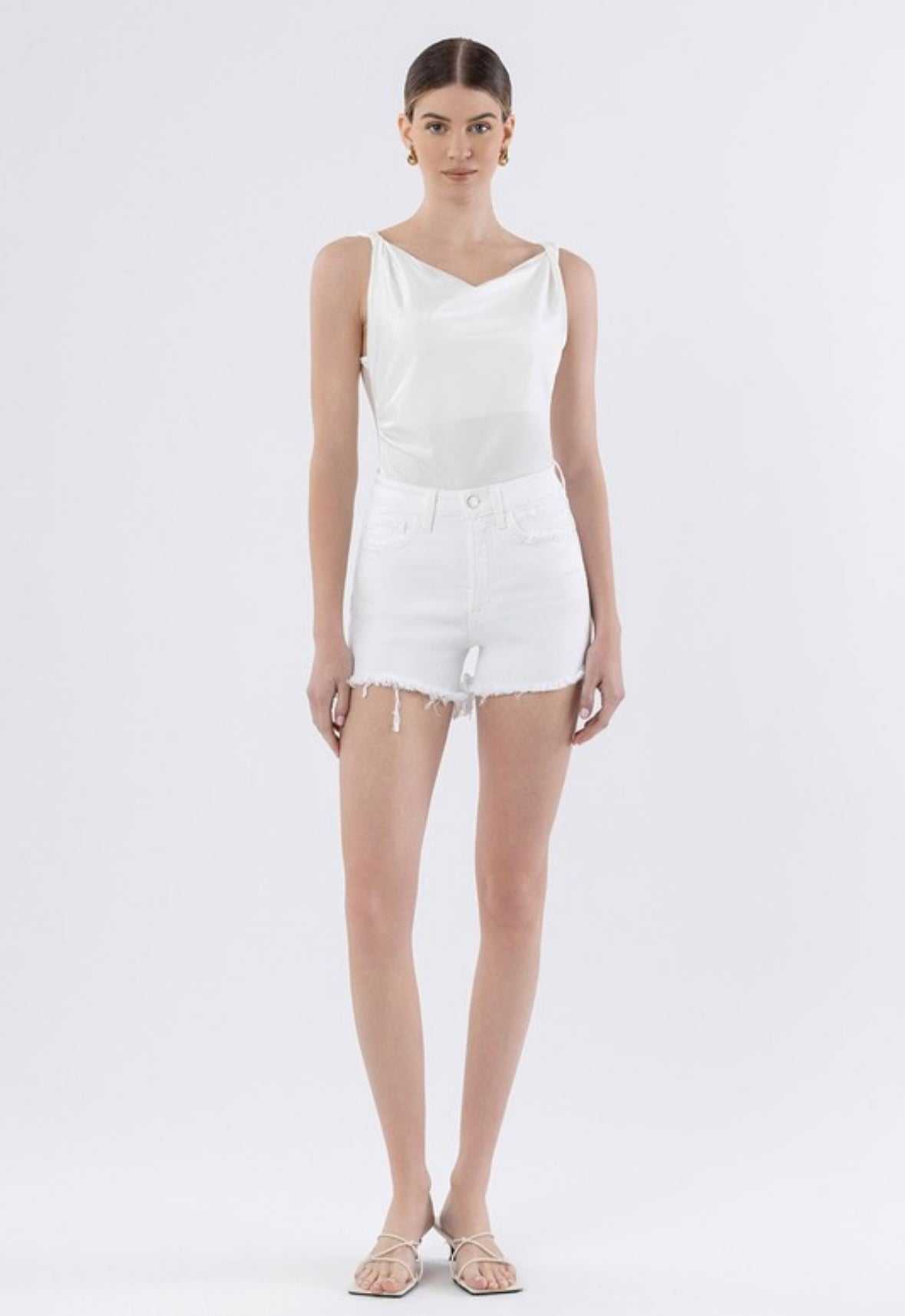 Crisp and Clean Denim Shorts