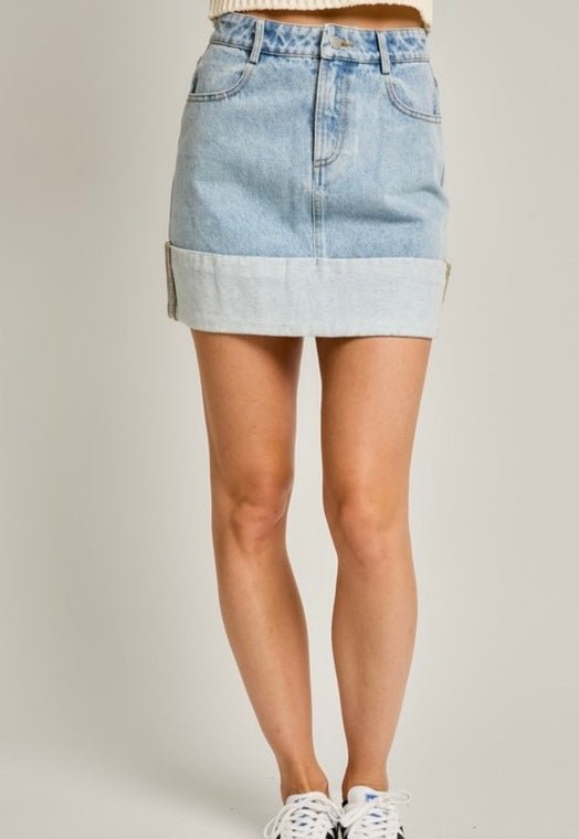 On Trend Denim Skirt