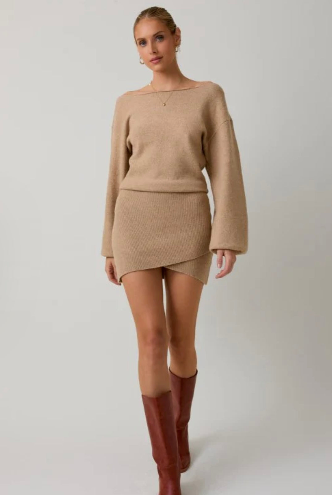 Fireside Glow Sweater Dress