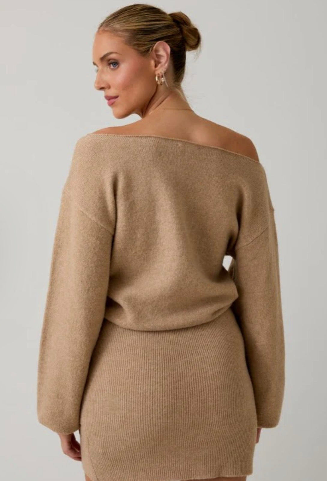 Fireside Glow Sweater Dress